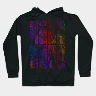 Richmond, USA City Map Typography - Colorful Hoodie